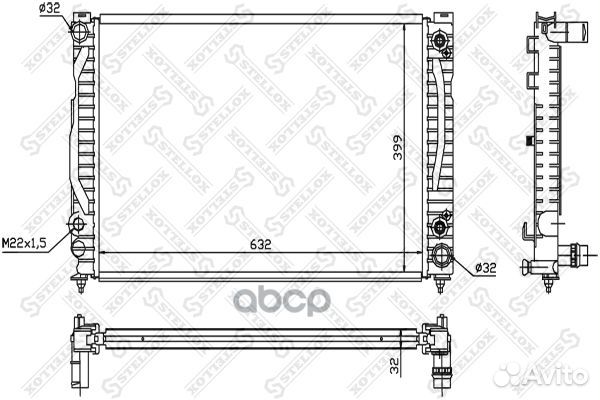 10-25545-SX радиатор системы охлаждения АКПП A