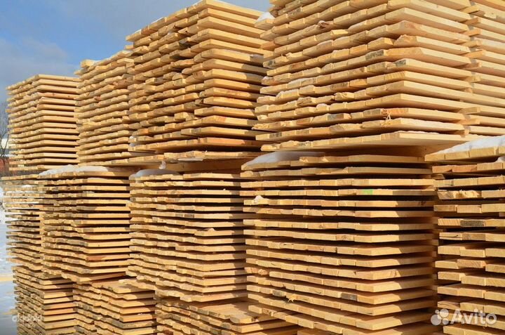 Доска обрезная ест. влаж. хвоя 2 сорт 50х150х6,0