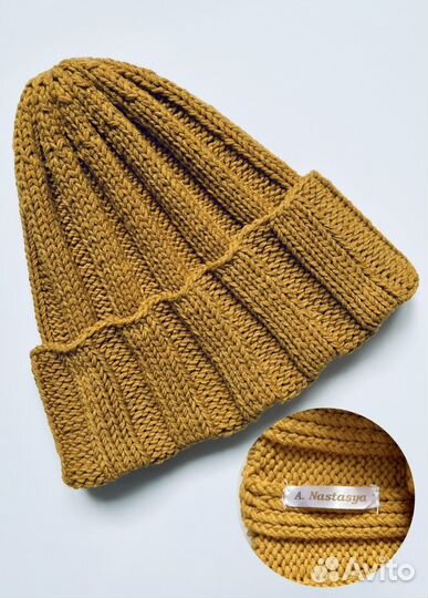 Осенняя жен. шапочка, состав хлопок/полиакрил