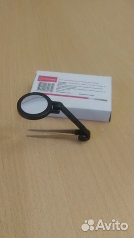 Лупа-пинцет