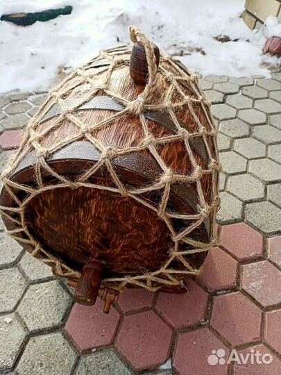 Бочка дубовая из колотого дуба