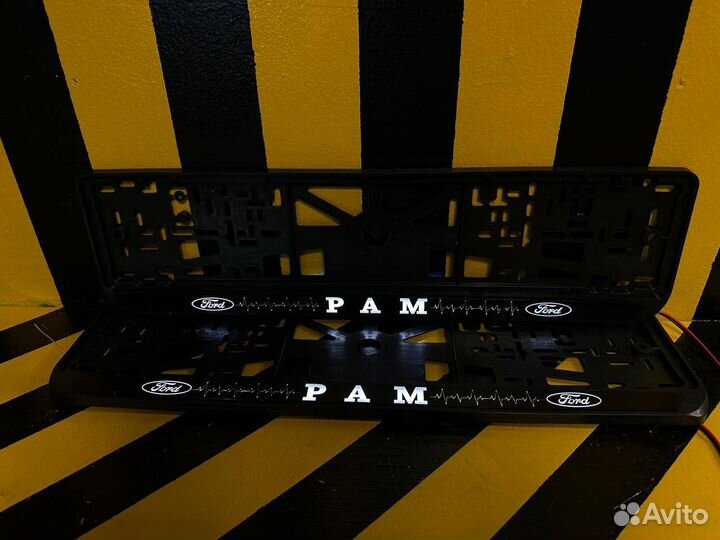 Номерная рамка c вашим логотипом и дизайном