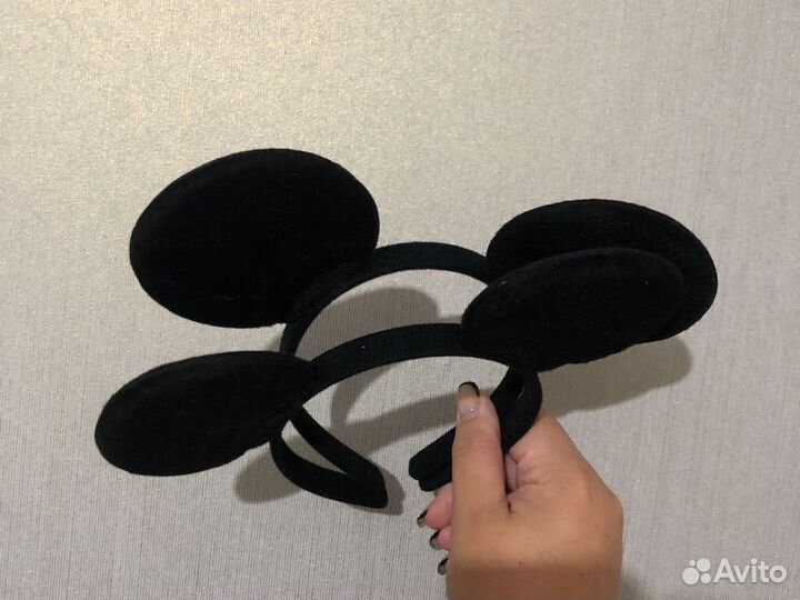 Ободок ушки микки минни мау