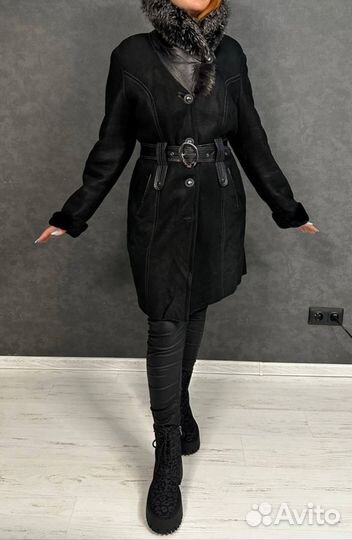 Дублёнка натуральная замшевая