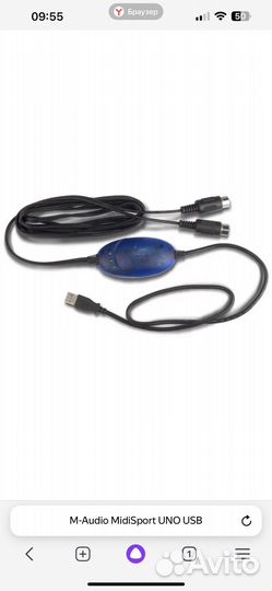 Midi интерфейс M-audio midisport UNO USB