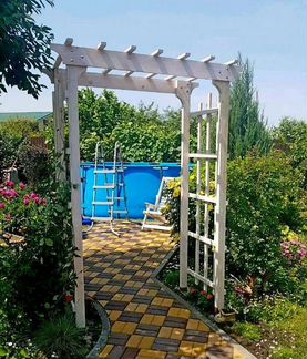 Арка садовая деревянная