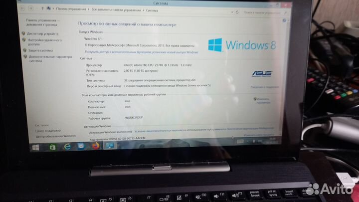 Планшет-трансформер asus T100TA на Windows 8