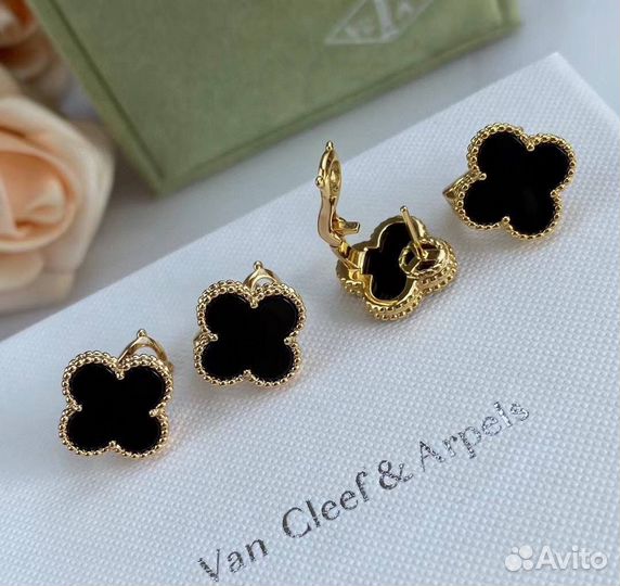 Van cleef arpels alhambra серьги