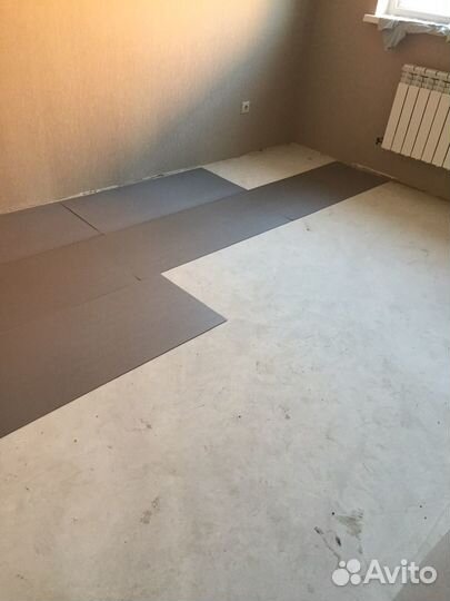 Профессиональный настил напольных покрытий