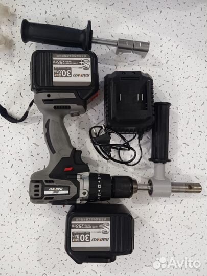 Шуруповерт для зимней рыбалки +2 шнека