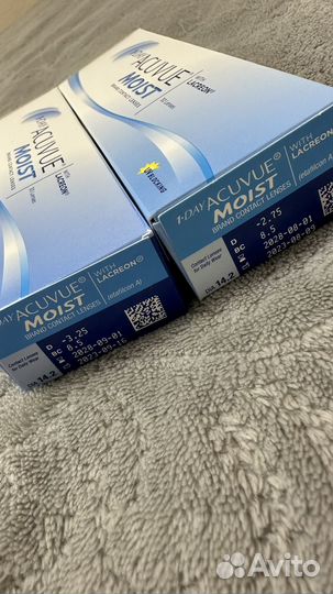 Контактные линзы 1-day acuvue moist