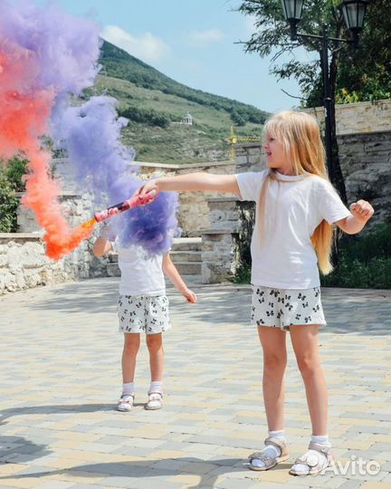Цветной дым, цветные дымовые шашки для фото