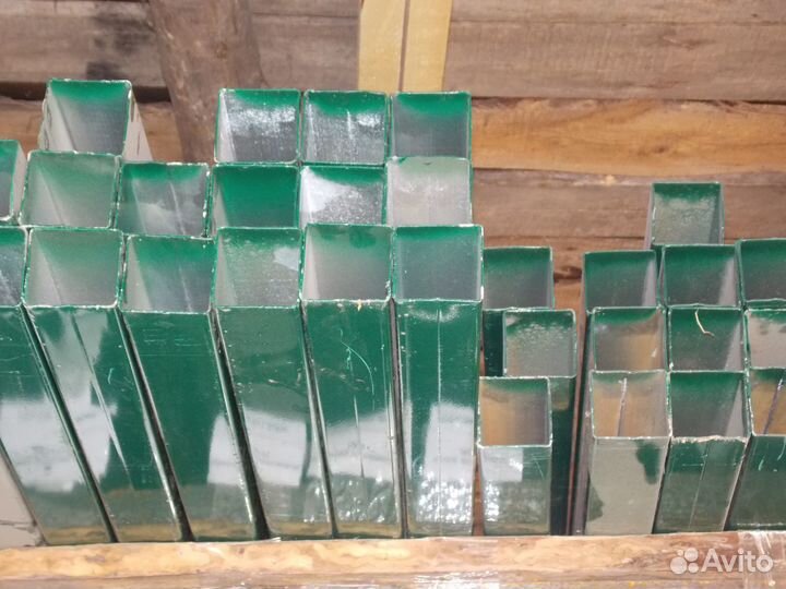 Столб оцинк. с пп 60х60х3500 (крышка) R6005