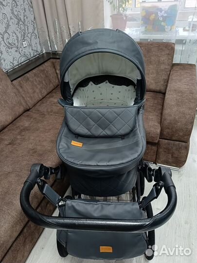 Коляска 2 в 1 эко кожа
