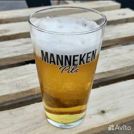 Manneken pils пивные бокалы стаканы