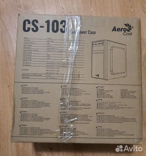 Корпус minitower Aerocool CS-103