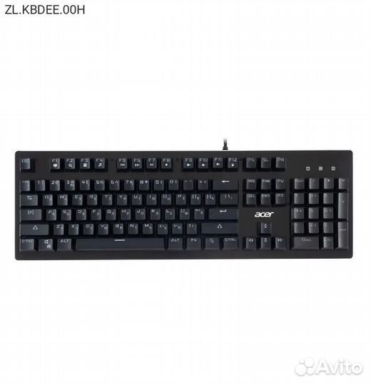 Клавиатура механическая Acer OKW127 Проводная Чёрн