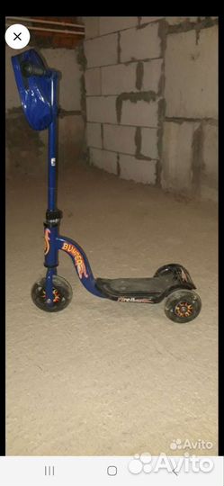 Самокат детский трехколесный бу