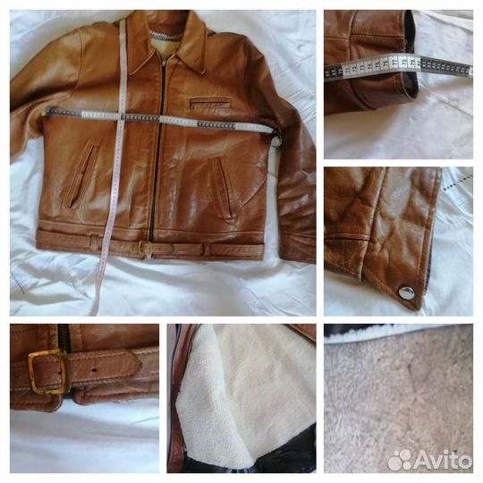Кожаная куртка мужская 52 54 натуральная кожа