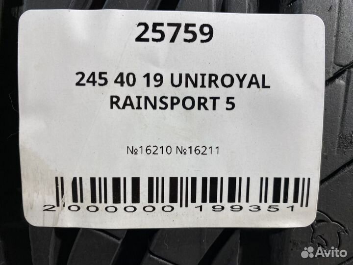 Uniroyal RainSport 5 245/40 R19 98Y