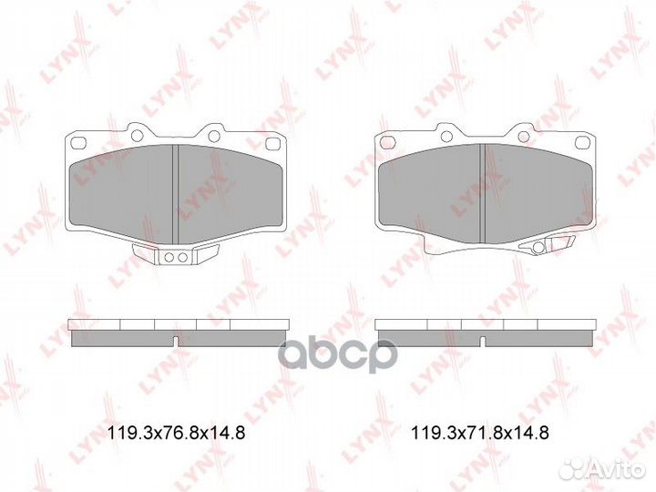 Колодки тормозные дисковые перед BD7603 LYN