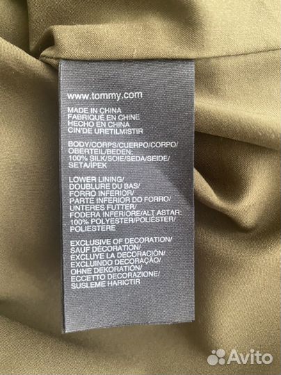 Tommy hilfiger платье р.6 (44), шелк