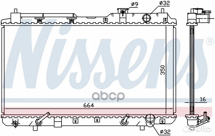 Радиатор системы охлаждения honda: CR-V I (RD)