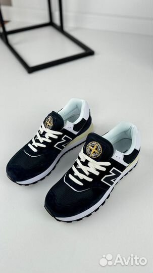 Кроссовки New Balance x Stone Island синие, 37-45