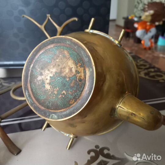 Бульотка чайник латунь