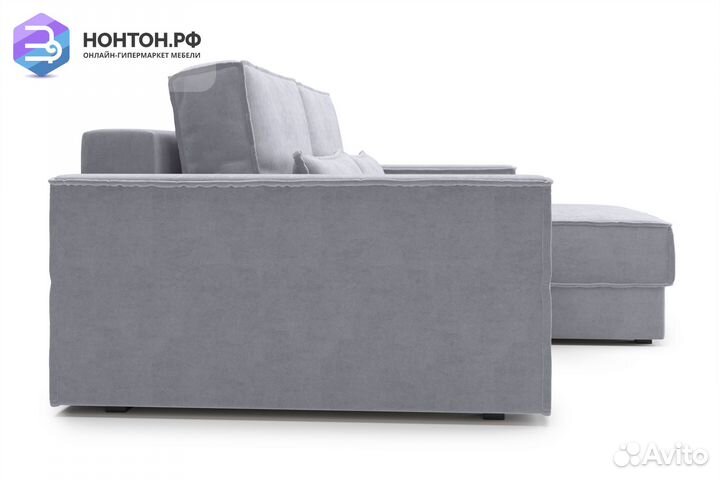 Диван угловой тик-так Сохо серый
