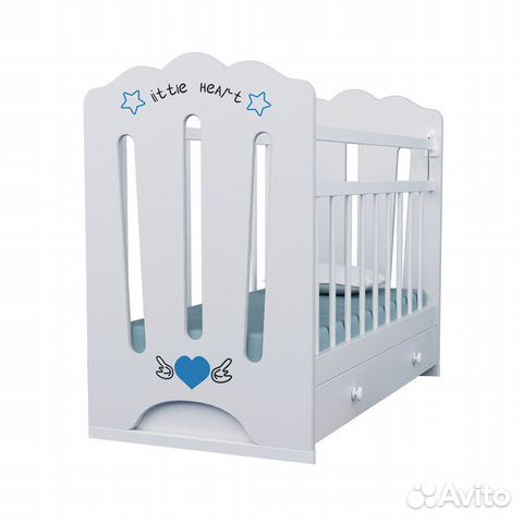Кровать детская little heart, маятник, ящик
