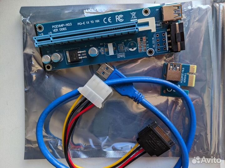Райзер pci-e molex ver.006s