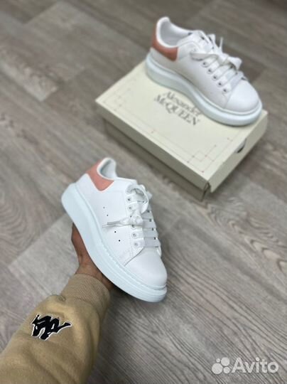 Кроссовки Alexander McQueen White Pink (36-40)