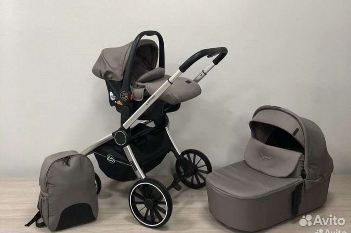 Коляска 3 в 1 Luxmom 780 / всесезонные до 3 лет