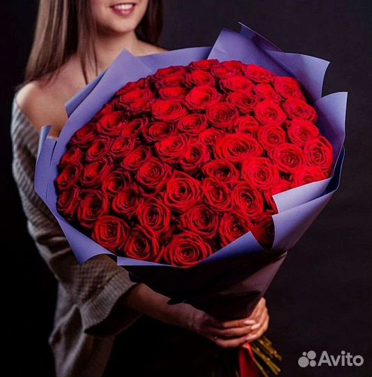 Букет из синих роз 15 роз 25 роз 51 роза