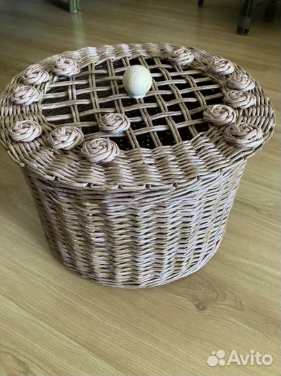 Корзина плетеная большая