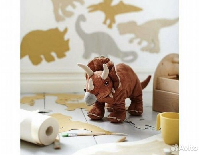 Мягкая игрушка икеа ливлиг Хаски Динозавр