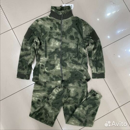 Флисовый костюм мужской военный Мох