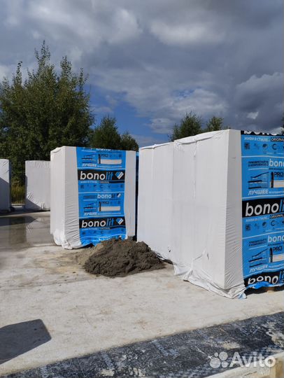 Газобетонные блоки Пеноблоки с завода Бонолит