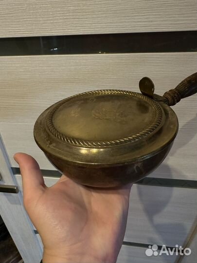 Латунный ковш/ латунная сковорода с крышкой