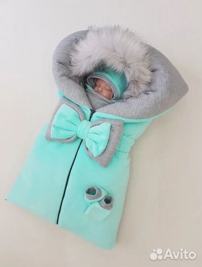 Конверт на выписку для мальчика зима