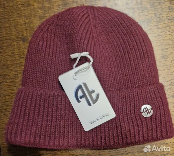 Шапка бини вязаная