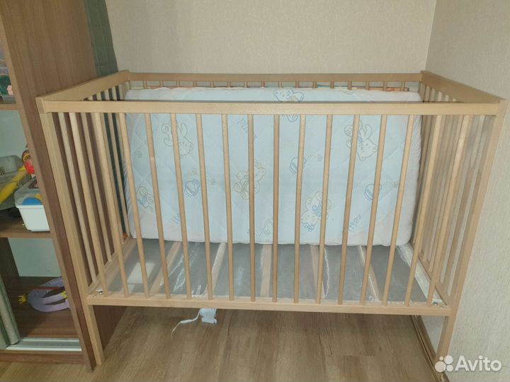 Детская кроватка IKEA + матрас