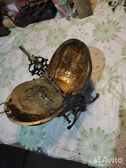 Антикварная Посеребренная Бисквитница Рококо