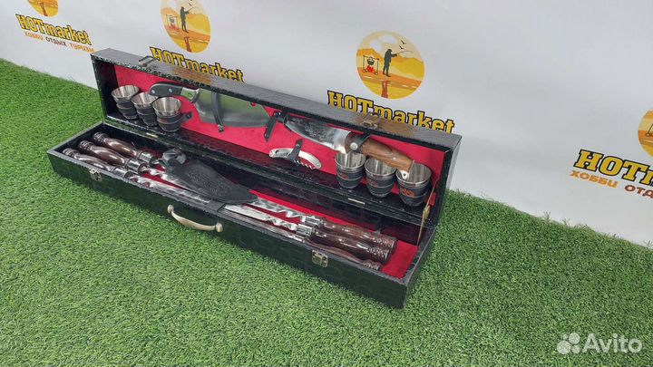 Набор шампуров подарочный