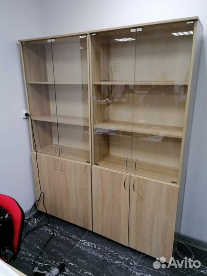 Офисный шкаф для документов А4 со стеклом