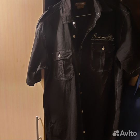 Рубашка мужская черная новая