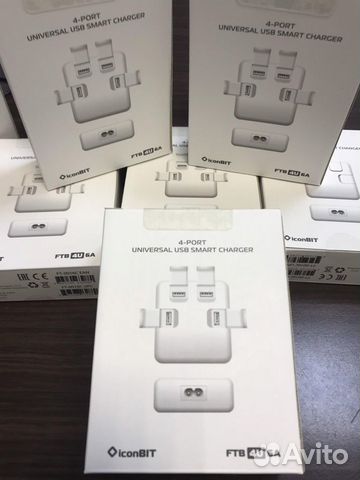 Зарядное устройство 4xUSB 2.4А на порт FTB4U6A