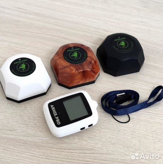 Кнопка вызова персонала и часы пейджер Поясной