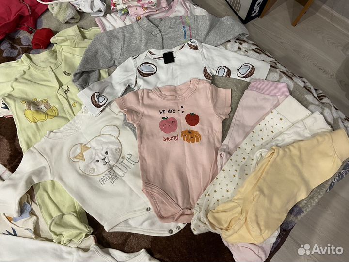 Вещи пакетом на новорожденного (девочка 56-62)